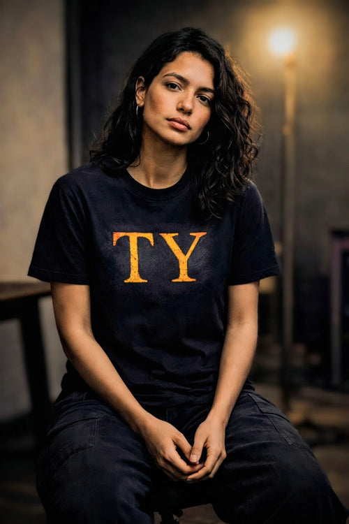 TY Logo - Black T-Shirt